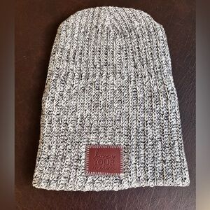 Love Your Melon Black Speckled Beanie